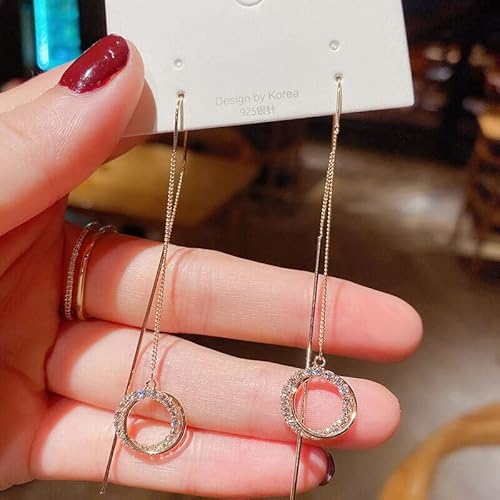 Funkelnde Zirkon Pentagramm Lange Ohrringe für Frauen Hochzeit Schmuck Geburtstag Geschenke Funkelnde Zirkon Pentagramm Lange Ohrringe für Frauen Hochzeit Schmuck Geburtstag Geschenke von LCHJX