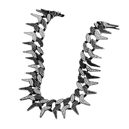 Hip Hop 24 mm schwere Purpke aus CZ Stones Cuban Thons Link Chain Halskette für Männer Charme Schmuck Geschenk Hip Hop 24 mm schwere Purpke aus CZ Stones Cuban Thons Link Chain Halskette für Männer Charme Schmuck Geschenk von LCHJX