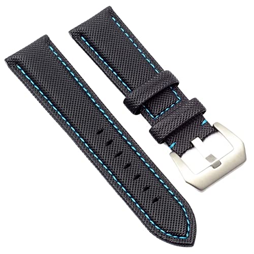 LCHJX 20mm 22 mm 24 mm 26 mm Carbonfaser Nylon Canvas Uhrengurt für Panerai Hamilton Tag Omega Heuer Herren Handgelenk Uhren -Band Armband von LCHJX