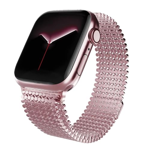 LCHJX Edelstahl -Uhrenband , für Band 38/40/41 mm Frauen Männer, Smartwatch -Bänder einstellbarer Gurt Magnetic Clasp Molekularstruktur Mesh Armband für die Serie SE/9/8/7/6/5/4/3/2/1 LCHJX Edelstahl -Uhrenband , für Band 38/40/41 mm Frauen Männer, Smartwatch -Bänder einstellbarer Gurt Magnetic Clasp Molekularstruktur Mesh Armband für die Serie SE/9/8/7/6/5/4/3/2/1 von LCHJX