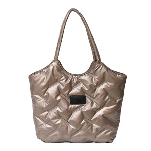 LCHJX Frauen Feste Pufferbeutel Mode gesteppte Umhängetasche vielseitige Tasche Handtaschen große Kapazität Winter -Pendelbeutel von LCHJX