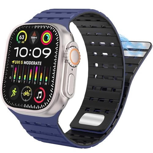 LCHJX Für Band 49mm 45 mm 44 mm 42 mm Bands für Frauen Männer, Sportmagnet -Silikongurt für SE2 & Serie 08.09.06.5. Ultra 2/Ultra LCHJX Für Band 49mm 45 mm 44 mm 42 mm Bands für Frauen Männer, Sportmagnet -Silikongurt für SE2 & Serie 08.09.06.5. Ultra 2/Ultra von LCHJX