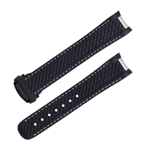 LCHJX Gebogenes Ende fließender Gummi für Omega -Gurt Seamaster 300 Aqua Terra AT150 8900 Watch Weichgurt Männer Ersatz LCHJX Gebogenes Ende fließender Gummi für Omega -Gurt Seamaster 300 Aqua Terra AT150 8900 Watch Weichgurt Männer Ersatz von LCHJX