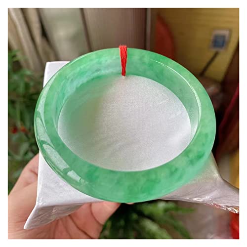 LCHJX Hohe eis schwimmende Blume Jadeit Bangle Advanced selten eine Ware Natural Jade Armband Frauen (55-56 mm) von LCHJX