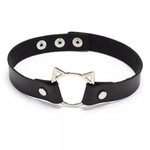 LCHJX Mode Frauen hohl Out Cat Head Choker Verstellbarer Halskettenschmuck Geschenke-Pink-/ von LCHJX