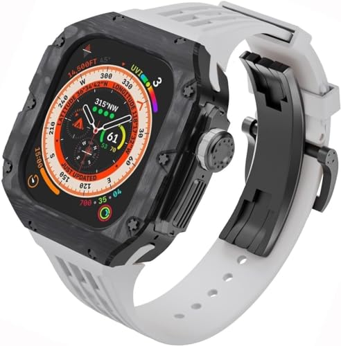 LCHJX Premium Carbon Faser Watch Case Gummiband von LCHJX