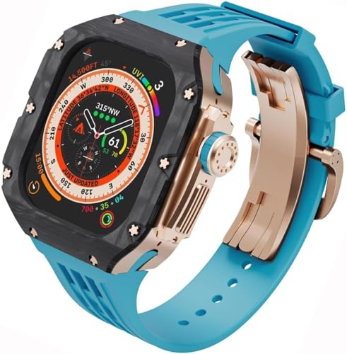 LCHJX Premium Carbon Faser Watch Case Gummiband von LCHJX