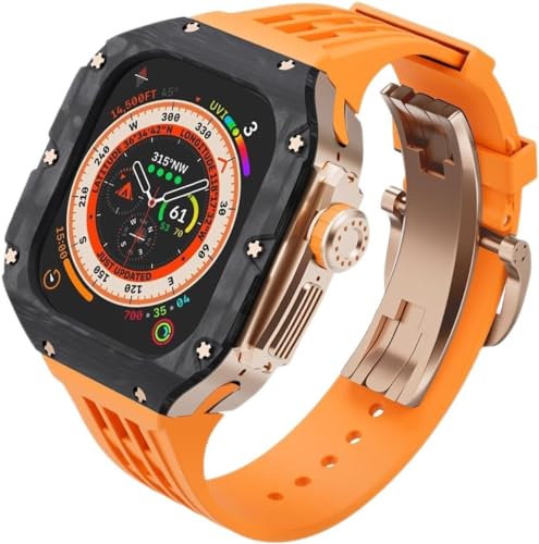 LCHJX Premium Carbon Faser Watch Case Gummiband von LCHJX