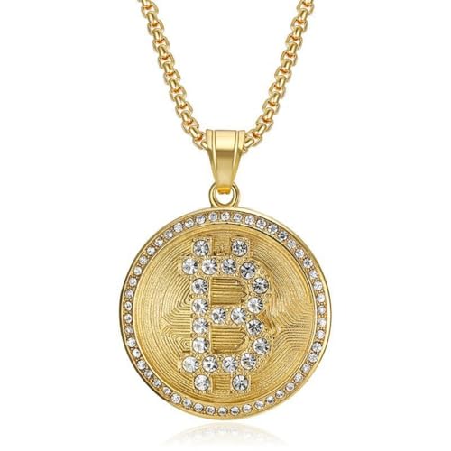 LCHJX Schmuck Titanium Stahllegierung Strassrund B Brief Anhänger Halskette Herren- und Frauen Halskette LCHJX Schmuck Titanium Stahllegierung Strassrund B Brief Anhänger Halskette Herren- und Frauen Halskette von LCHJX