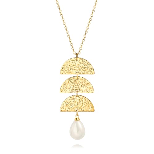 Lange Disc -Anhänger Halskette für Frauen mit plattiertem Pullover Ketten Mode Schmuck Schmuck Lange Disc -Anhänger Halskette für Frauen mit plattiertem Pullover Ketten Mode Schmuck Schmuck von LCHJX