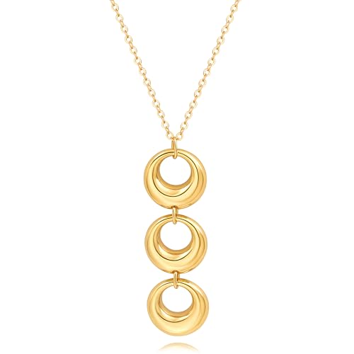 Lange Disc -Anhänger Halskette für Frauen mit plattiertem Pullover Ketten Mode Schmuck Schmuck Lange Disc -Anhänger Halskette für Frauen mit plattiertem Pullover Ketten Mode Schmuck Schmuck von LCHJX