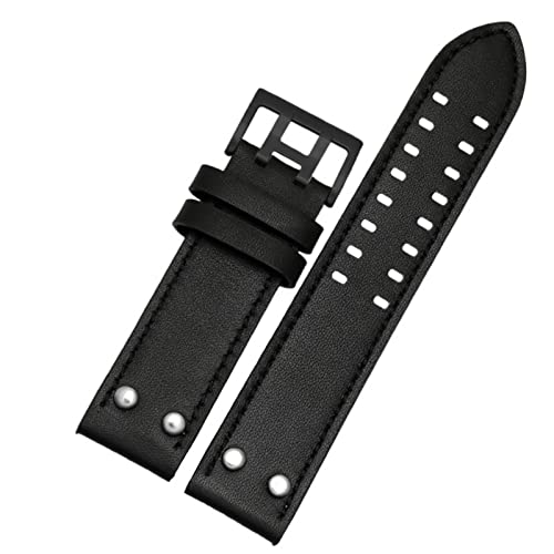 -Leather Uhrengurt Armband Armband 20mm 22mm Band für Hamilton Aviation H777555533 H77616533 Genuine Leder Männer Uhr Band von LCHJX