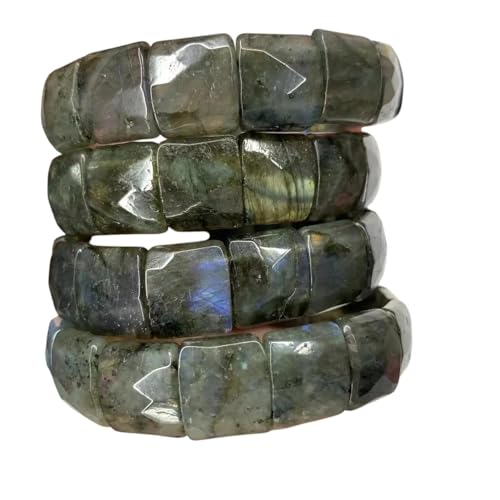 NEU 2025 Rainbow Labradoriten Steinperlen Armband Natural Edelstein Bangel Fein Schmuck für Männer für Männer für Geschenkdekoration Juwely Luxus mit Ihnen Accessoires Trendy Beste für Geschenk von LCHJX