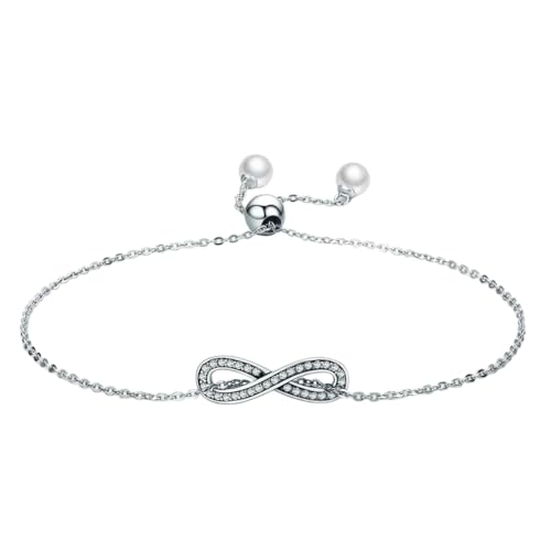 NEU 2026 UNISEX Echt 100% 925 Sterling Silber Infinity Love Kette Link Frauen Armband Schmuck Valentinstag Dekoration Luxus mit Ihnen Accessoires Trendy Best für Geschenk für Frauen und Männer NEU 2026 UNISEX Echt 100% 925 Sterling Silber Infinity Love Kette Link Frauen Armband Schmuck Valentinstag Dekoration Luxus mit Ihnen Accessoires Trendy Best für Geschenk für Frauen und Männer von LCHJX