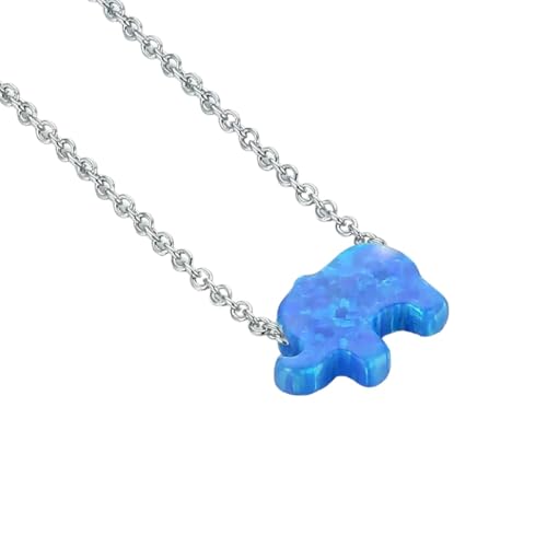 NEU 2026 UNISEX Echt 925 Sterling Silber Halskette Weiß blau rosa Opal Charm Elefant Pendant Frauen Süßes Tierdekoration Schmuck Luxus mit Ihnen Accessoires Trendy Beste für Geschenk und Männer NEU 2026 UNISEX Echt 925 Sterling Silber Halskette Weiß blau rosa Opal Charm Elefant Pendant Frauen Süßes Tierdekoration Schmuck Luxus mit Ihnen Accessoires Trendy Beste für Geschenk und Männer von LCHJX