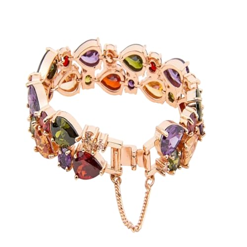 Neu für trendy 2025 Preis Mona Lisa Multicolor Kubikzirkon -Armbänder Luxus Hochzeitsarmbänder für Frauen Kristallschmuck Fashion Accessoires kreatives Geschenk von LCHJX