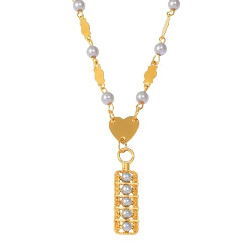 Neue 2026 Inseln Anhänger grau simulierte Perle Kugelperlen Halsketten Schmuck Micronesie Guam Schmuck Dekoration Luxus für Sie Accessoires Trendy Creative Bestes Geschenk von LCHJX