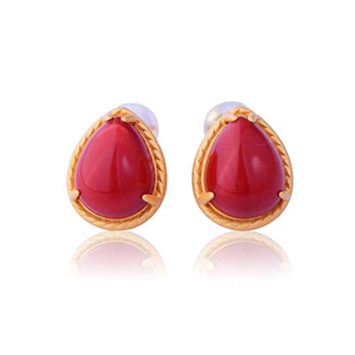 Ohrringe für Frauen, Ehrungsohrringe Einfacher chinesischer Schmuck Sterling eingelegt südrote Achat Ancient Drop Ohrringe Frauen Ohrringe für Frauen, Ehrungsohrringe Einfacher chinesischer Schmuck Sterling eingelegt südrote Achat Ancient Drop Ohrringe Frauen von LCHJX