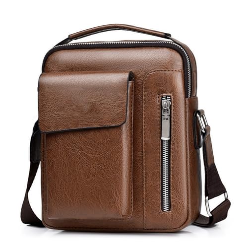 Retro Herren 1 Umhängetasche Crossbody Herrenbag Business Casual Rucksack mit Herrenbeutel tragen Retro Herren 1 Umhängetasche Crossbody Herrenbag Business Casual Rucksack mit Herrenbeutel tragen von LCHJX