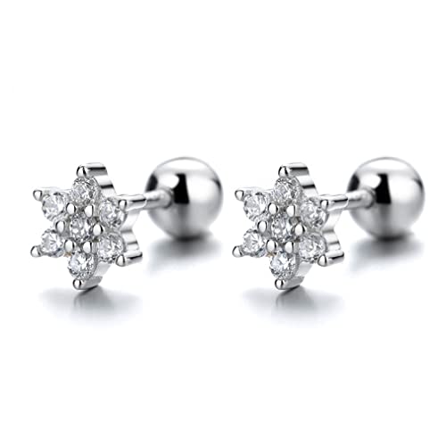 Süße Winter Schneeflockenschraube Ohrringe für Frauen Hochzeit fein Schmuck Süße Winter Schneeflockenschraube Ohrringe für Frauen Hochzeit fein Schmuck von LCHJX