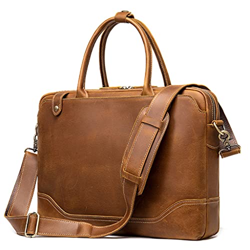 Umhängetasche Aktentasche Heiße Mode Männer Handtaschen Cowhide Laptop -Tasche 14 Zoll PC Computertasche Umhängetasche Aktentasche Heiße Mode Männer Handtaschen Cowhide Laptop -Tasche 14 Zoll PC Computertasche von LCHJX