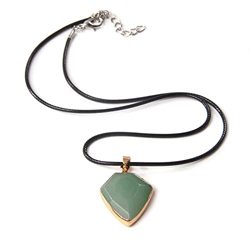 Weiblicher Quarz Anhänger Halskette Geometrische Naturstein Charme Halskette Vintage Hochzeitsfeier Halskette für Frauen Schmuck von LCHJX