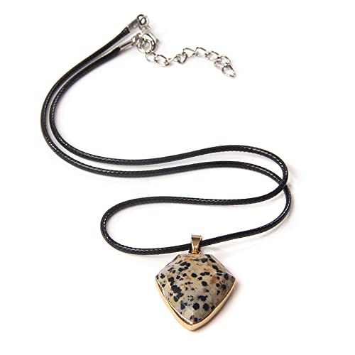 Weiblicher Quarz Anhänger Halskette Geometrische Naturstein Charme Halskette Vintage Hochzeitsfeier Halskette für Frauen Schmuck von LCHJX