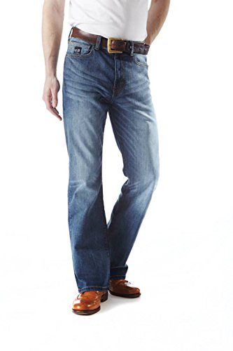 LCJ Denim Bootcut-Jeans, für Herren, Lc20 Gr. W32, mittelblau von LCJD