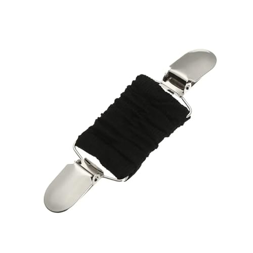 Hemd Clips 1 Stück Frauen Fit Kleid Cinch Clips Strickjacke Pullover Bluse Schal Clips Hemd Kragen Ente Clip Verschlüsse Charme DIY Schnalle Zubehör(Black Nickel) von LCKKJHG