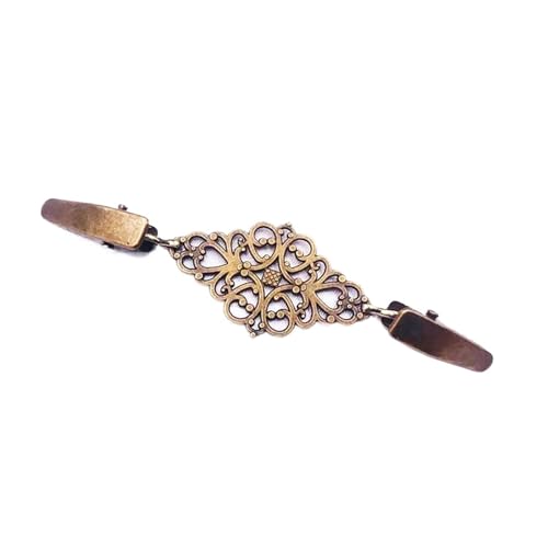 Hemd Clips 1 pc Frauen Kleid Dekor Retro Legierung Strickjacke Klammern for Stoff Kleidung Clip Befestigungen for Kleidung(Bronze-A) von LCKKJHG