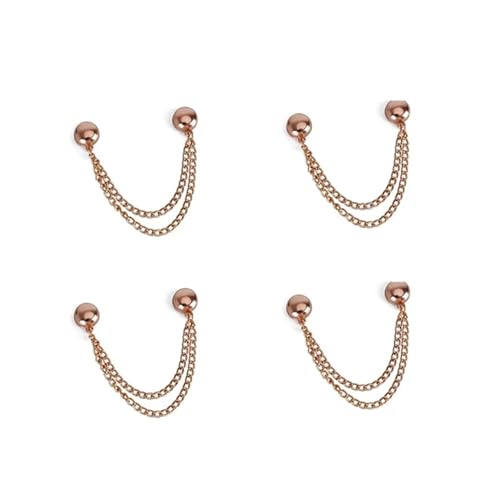 Hemd Clips 4 Stück magnetische Kleidungsclips, multifunktionale magnetische Knopfclips, stiftlose Broschenclips for Damenkleidung und Strickjacken(Color-02) von LCKKJHG