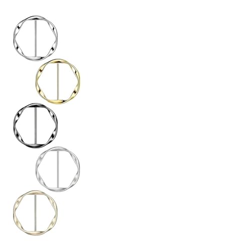 Hemd Clips Kleiderclips Rückengurt for Frauen Versteckte Kleidungsclips Taillenmiederclips(Metal 5PCS) von LCKKJHG