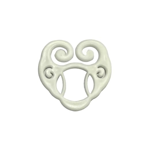 Hemd Clips Kleiderclips Rückengurt for Frauen Versteckte Kleidungsclips Taillenmiederclips(White B 5PCS) von LCKKJHG