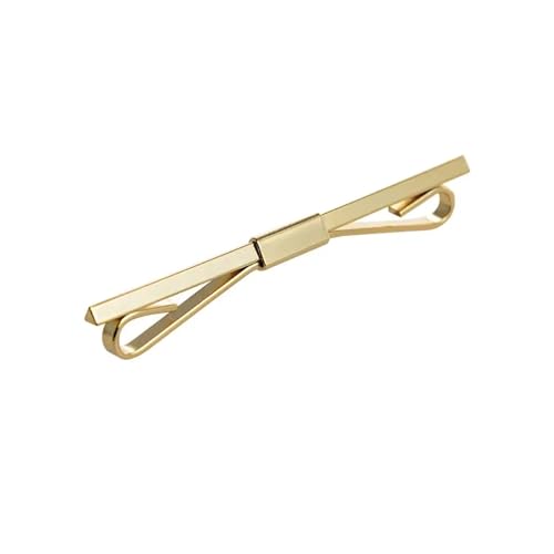 Hemd Clips Kupfer Kragen Bar Pin for Männer Gold Farbe Zwei Ton Clips Revers Designer Brosche(Gold I) von LCKKJHG