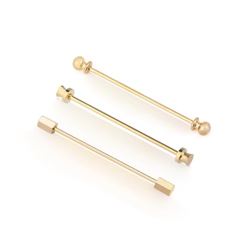 Hemd Clips Männer Hemd Pins Krawatte Clip Kragen Brosche Anstecknadeln Minimalist(Black Plated) von LCKKJHG