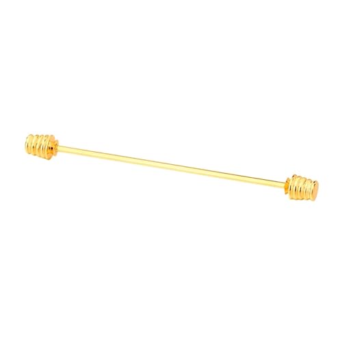 Hemd Clips Metallkragenleiste Herrenhemdkragennadel Brosche Bar Verschlussclip Barbell Reversstab for Männer Schmuckzubehör(Style15A) von LCKKJHG