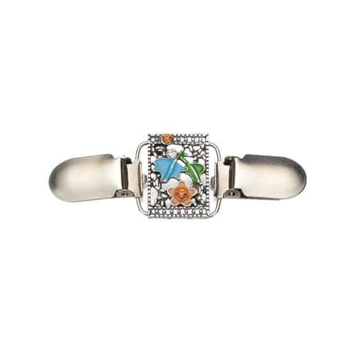 Hemd Clips Retro Strass Schal Brosche Pullover Bluse Pin Strickjacke Clip Ente Clip Verschlüsse(Color 06) von LCKKJHG