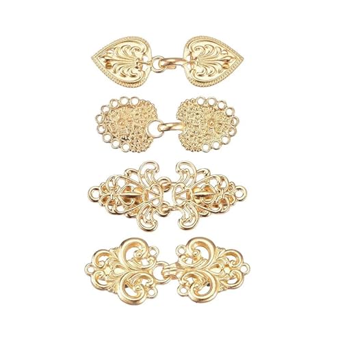 Hemd Clips Set Vintage Pullover Entenclip Cape Mantelverschluss for Kleid Shirt Cardigan Schalkragen Verschluss Rücken Cinch Clip(Style 1-D) von LCKKJHG