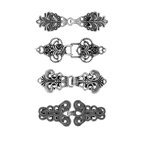 Hemd Clips Set Vintage Pullover Entenclip Cape Mantelverschluss for Kleid Shirt Cardigan Schalkragen Verschluss Rücken Cinch Clip(Style 2-A) von LCKKJHG