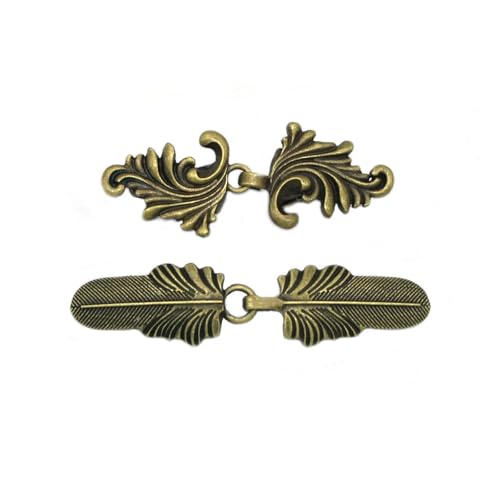 Hemd Clips Set Vintage Pullover Entenclip Cape Mantelverschluss for Kleid Shirt Cardigan Schalkragen Verschluss Rücken Cinch Clip(Style 3-B) von LCKKJHG