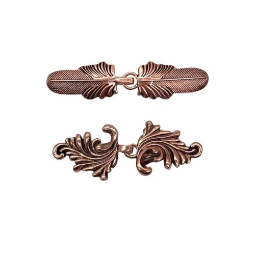 Hemd Clips Set Vintage Pullover Entenclip Cape Mantelverschluss for Kleid Shirt Cardigan Schalkragen Verschluss Rücken Cinch Clip(Style 3-C) von LCKKJHG