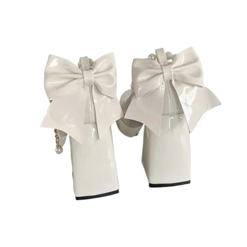 Hochzeitsschuhe Damen Damenschuhe, Modisch, Pu-Leder, High Heels, Party- Und Hochzeitsschuhe(Beige,39) von LCKKJHG