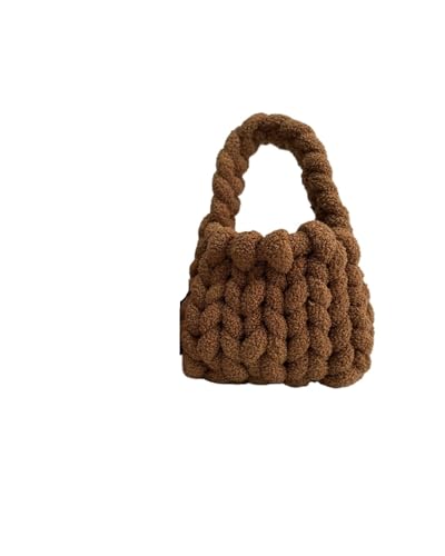 LCKKJHG Chunky Garn Gewebte UmhäNgetasche Handgemachte gestrickte Diy Handtasche Damentasche(2,22 * 18 * 13cm) von LCKKJHG
