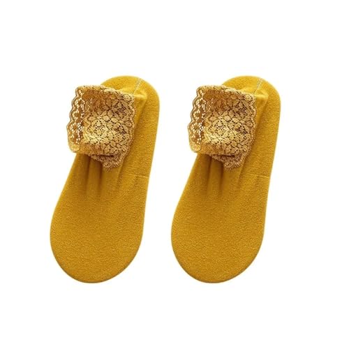 LCKKJHG Hausschuhe Socken Winter Dicke Woll Schuhe Frauen Verdicken Warme Hause Schlafzimmer Socken Hausschuhe Männer Nicht-slip Fuß Wärmer Schnee Socken Weihnachten geschenk(Yellow 2) von LCKKJHG