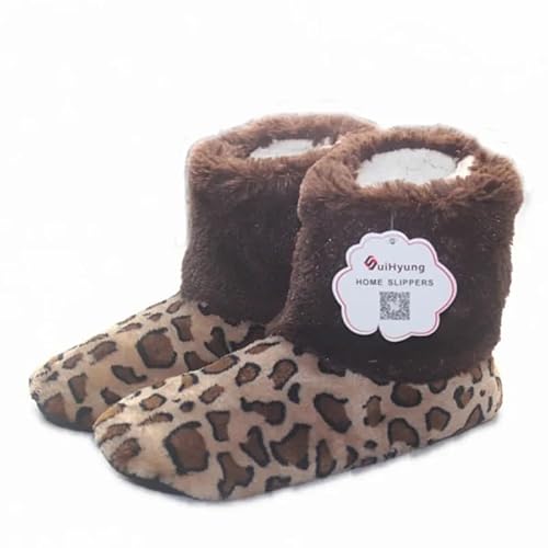 LCKKJHG Hausschuhe Socken Winter Hausschuhe Warm Weich Frauen Home Slippers Haus Boden Schuhe Damen Indoor Socken Pelzige Plüsch Slides Baumwolle Schuhe, Fotofarbe 02, 42 1/3 EU von LCKKJHG