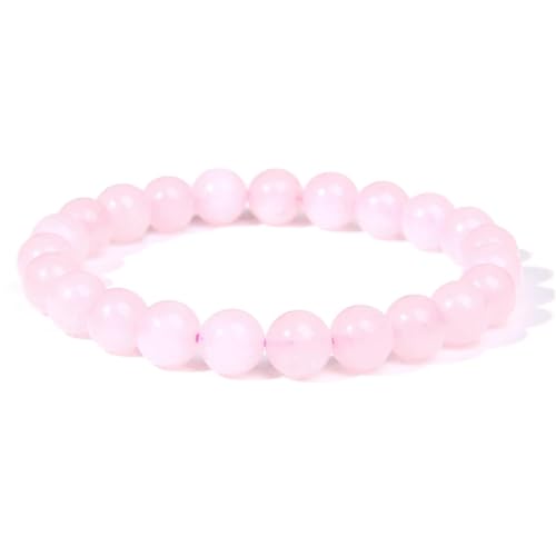 LCKKJHG Kristall Armband 3 Teile/satz Stein Armband Rose Quartzs Obsidian Amethysten Tigerauge Perlen Elastisches Armband For Frauen Männer(17cm,Pink quartz 1pc) von LCKKJHG