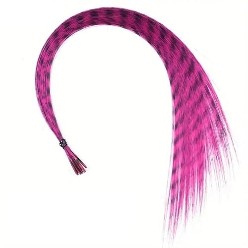 LCKKJHG Synthetische 18" Federn Haarspange in einteiliger Haarverlängerung DIY buntes Haarteil for schöne Mädchen FüR MäDchen Cosplay(11.) von LCKKJHG