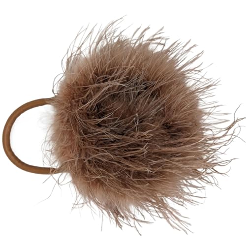 LCKKJHG clutch mit federn Mini Tasche Mode Pelzigen Romantische Party Anliegen Abendessen Hochzeit Braut Flauschigen Feder Frauen Handtasche(Brown) von LCKKJHG