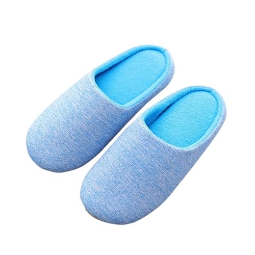 herren hausschuhe Hausschuhe for Herren und Damen, weiches Fell, warm, weich, for den Innenbereich, rutschfeste Baumwolle, for Paare, Herbst- Winterschuhe, Schlafzimmer, Slience Flats(C,39-40) von LCKKJHG