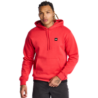 LCKR Embroidered Hooded Herren Kapuzenpullover - Rot - Größe XS - Baumwoll-Fleece von LCKR